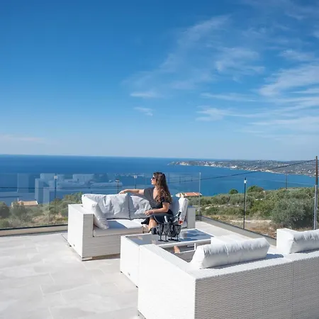 Panorama Blue Kefalonia - Luxury In Lourdata Villa Simotata