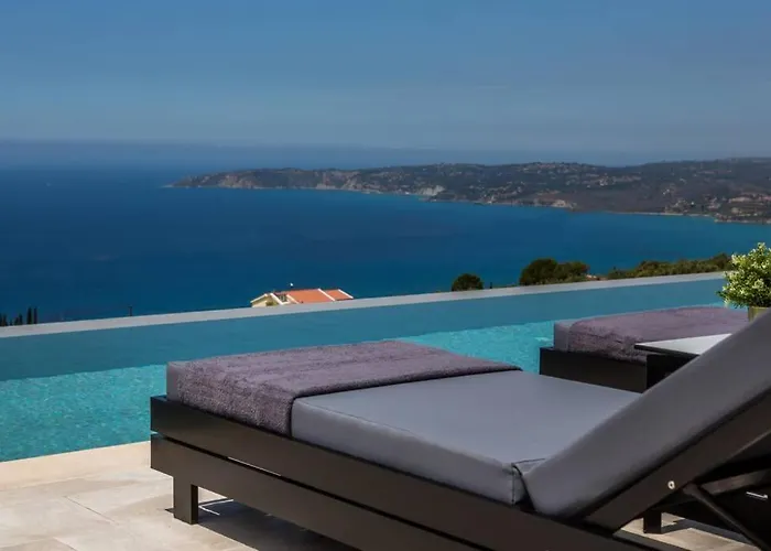 Panorama Blue Kefalonia - Luxury In Lourdata וילה